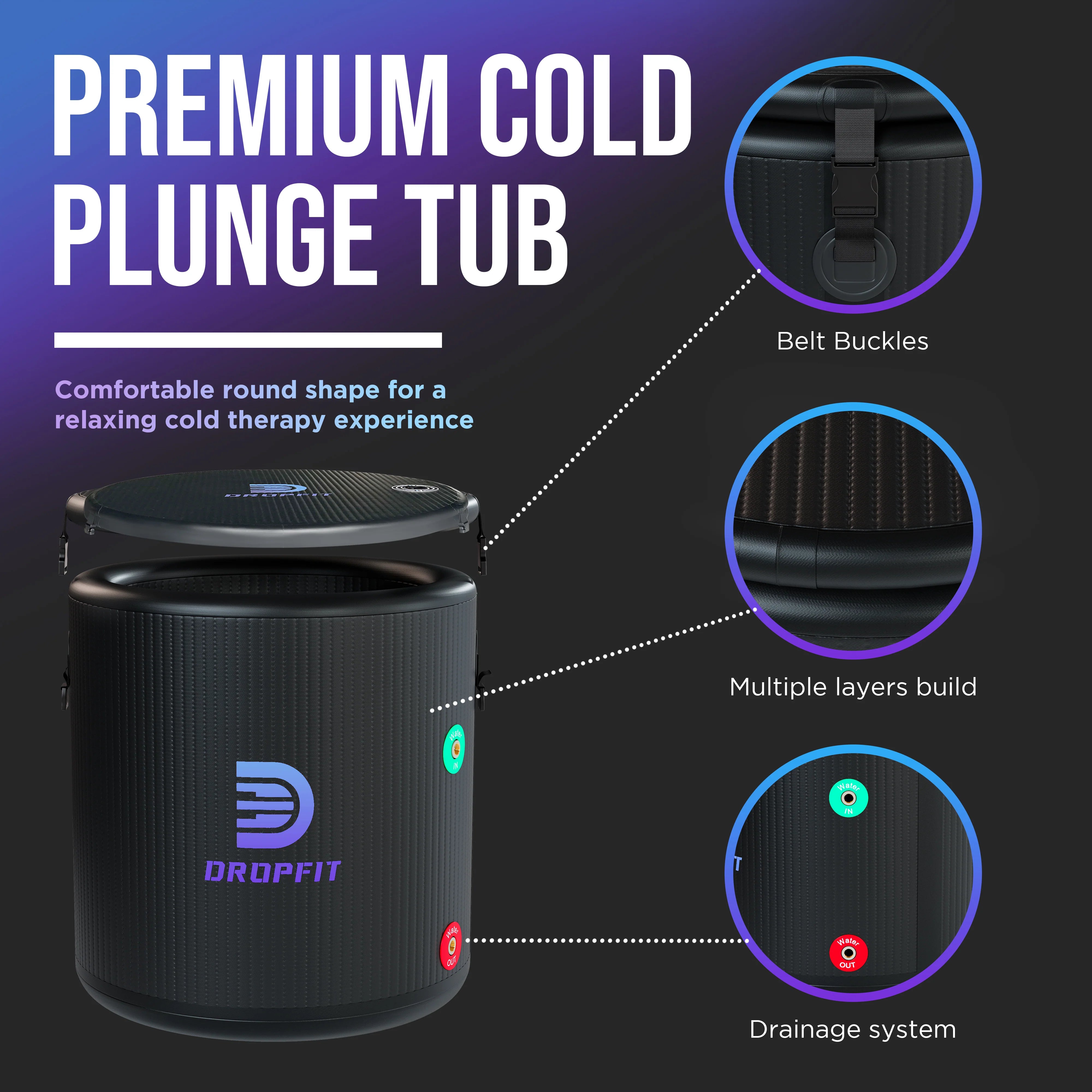 DROPFIT Cold Plunge Tub Kit