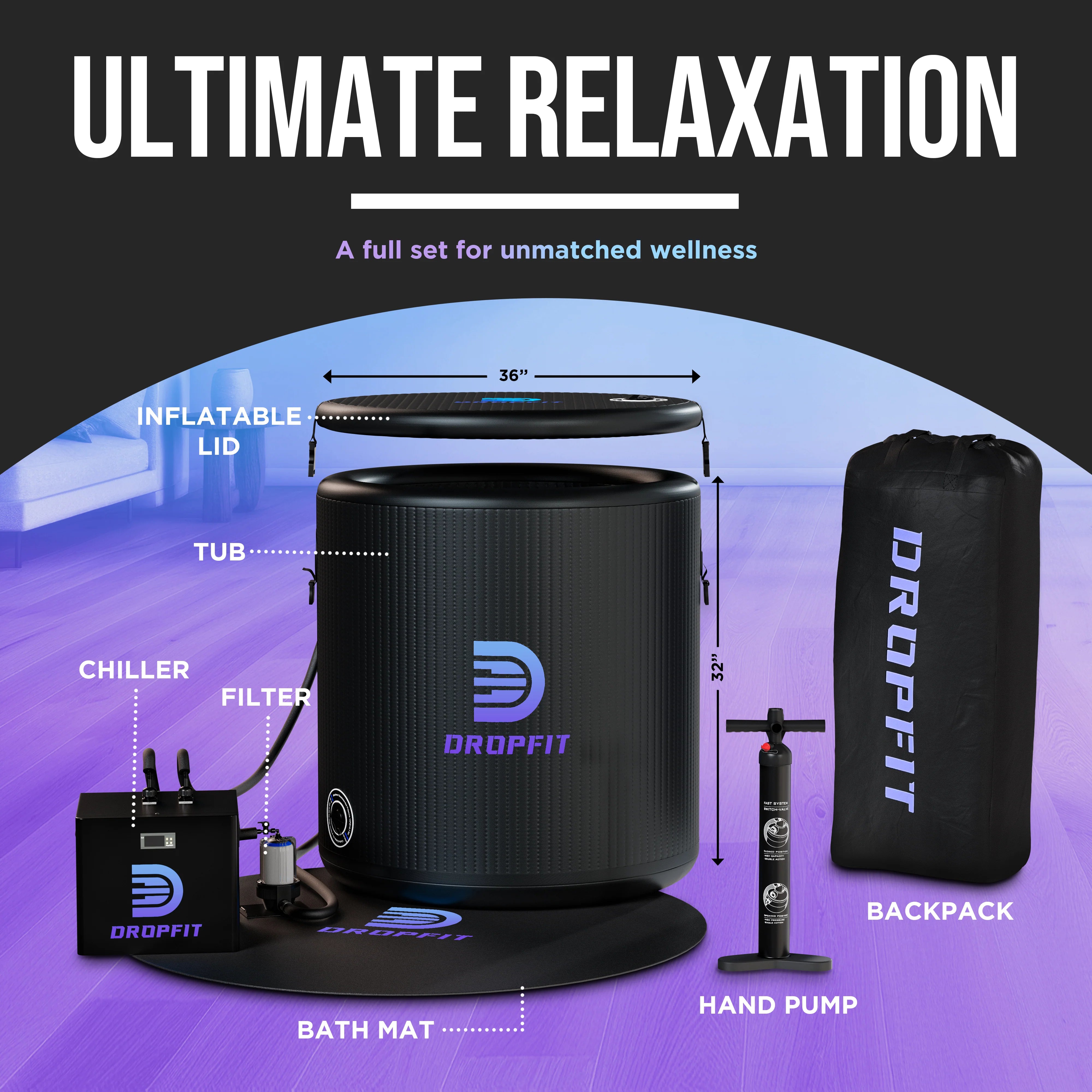 DROPFIT Cold Plunge Tub Kit