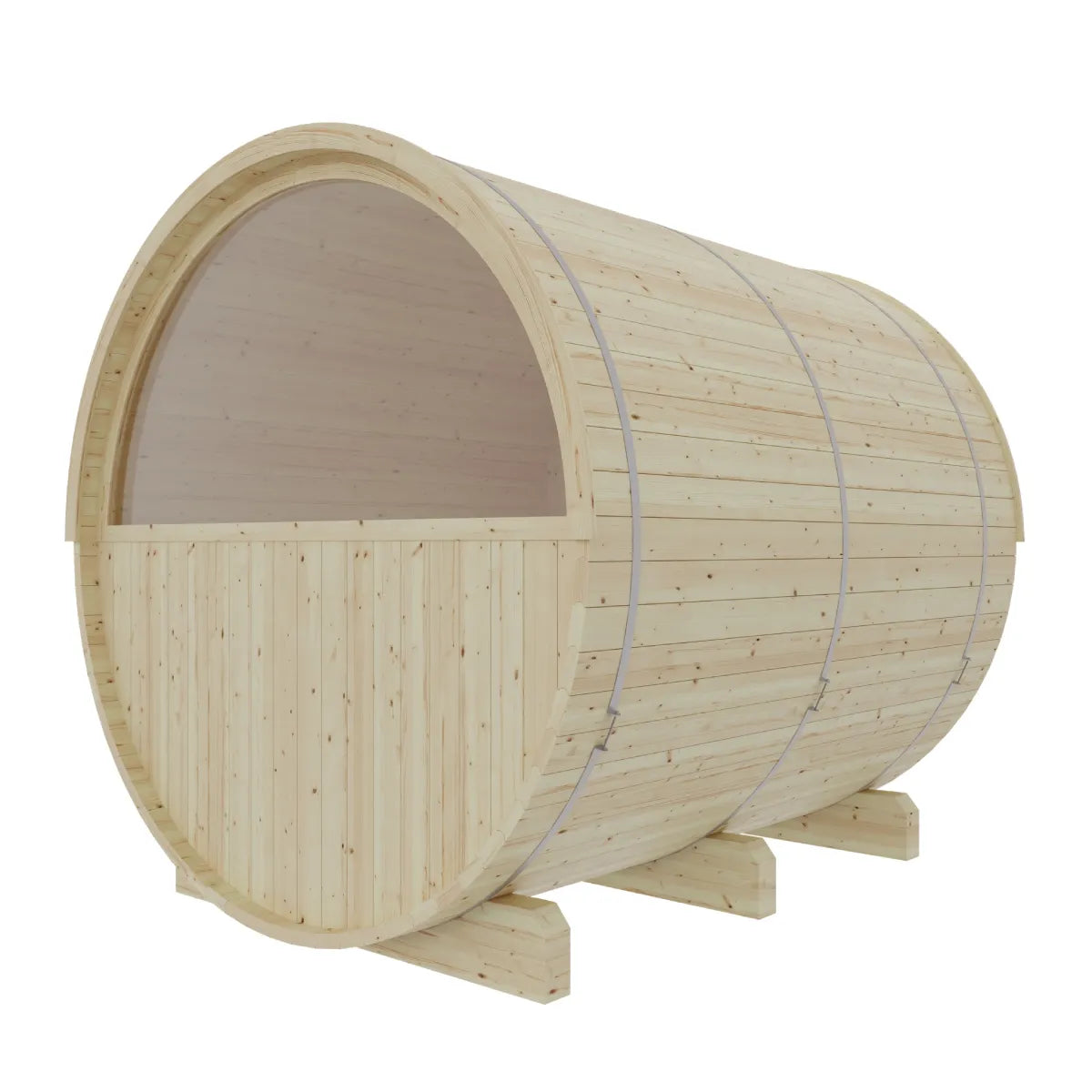 Vassa 6-Person Finnish Barrel Sauna with WiFi Heater