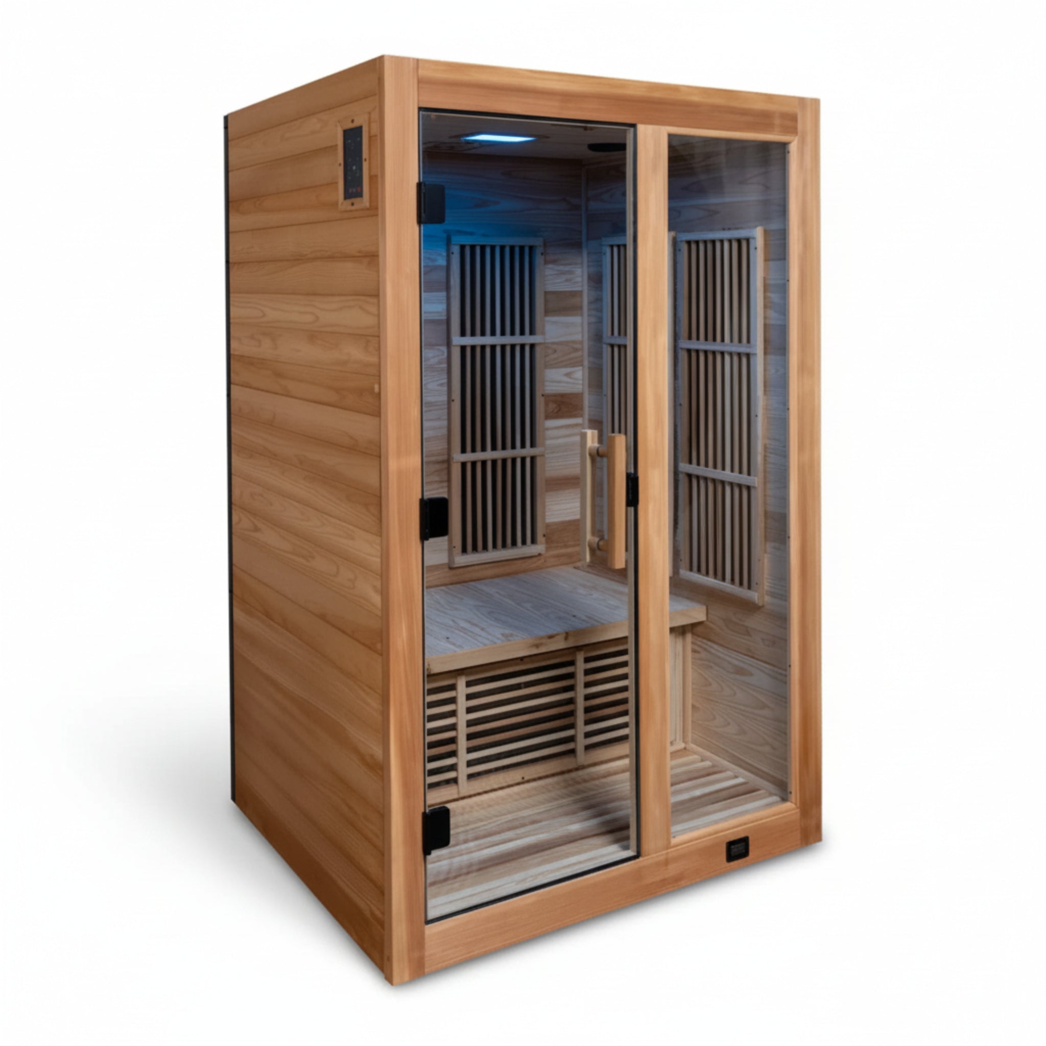 Rylan 2-Person Cedar Infrared Sauna with Red Light + Chromotherapy