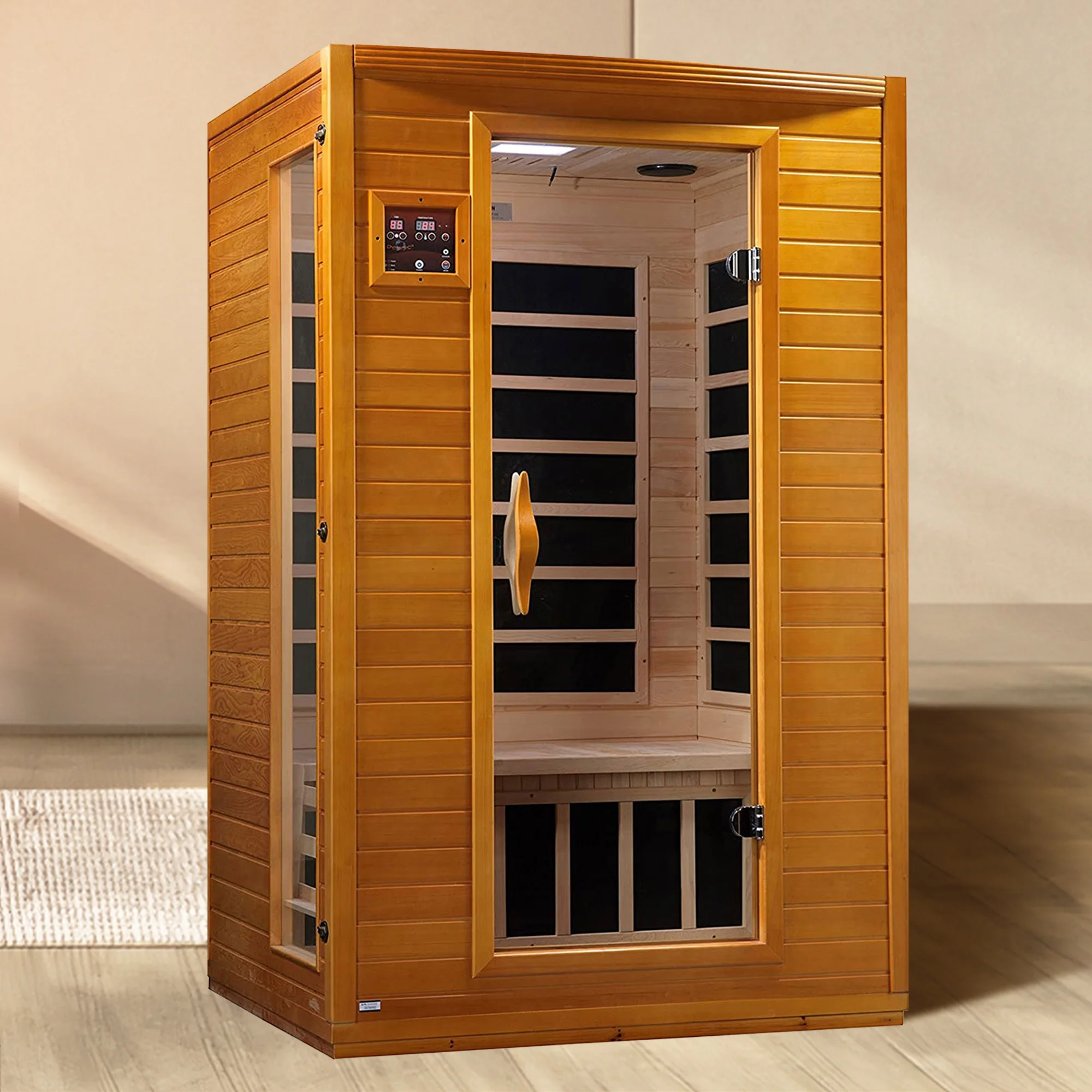 Andora 2-Person Low EMF Hemlock Infrared Sauna