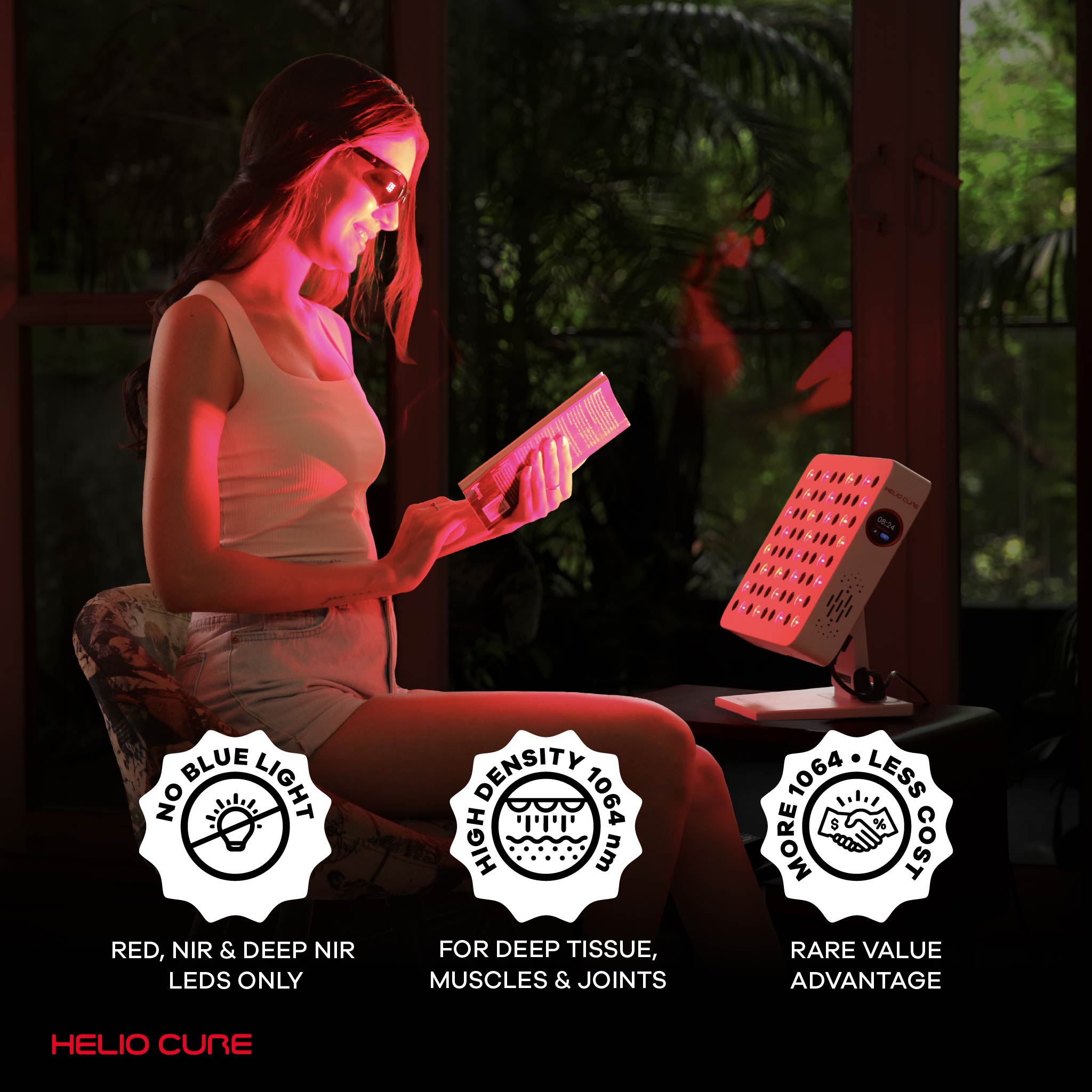 Helio Spark 6-Wavelength Red Light Therapy Panel