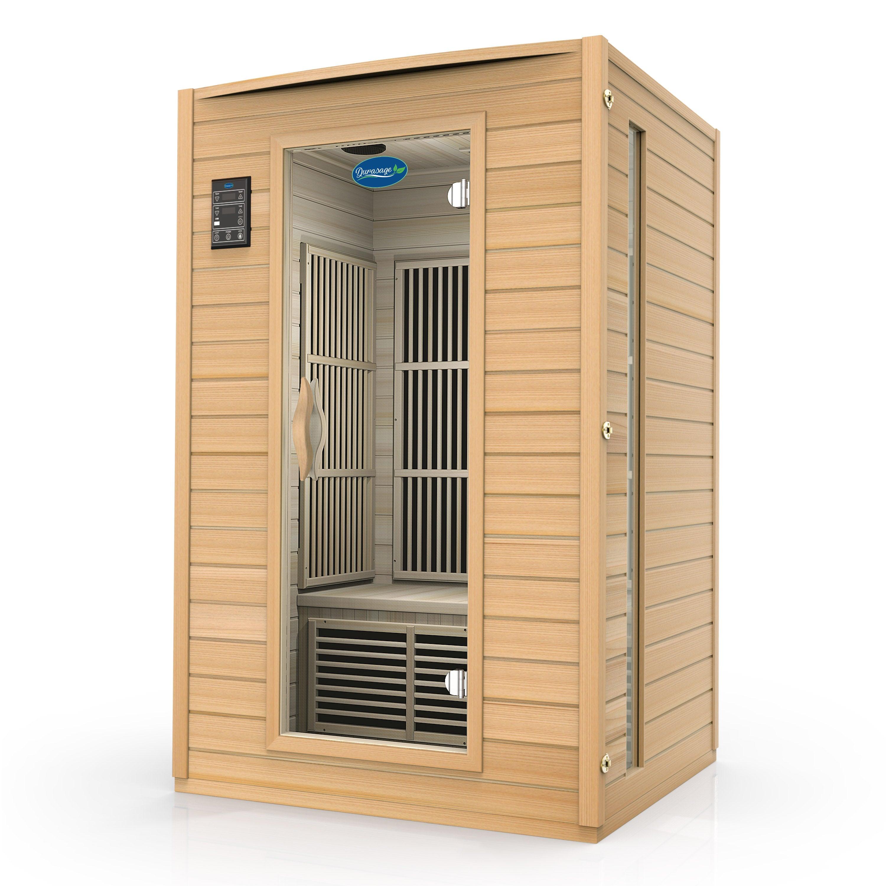 Durasage 2-Person Carbon Infrared Sauna - Canadian Hemlock