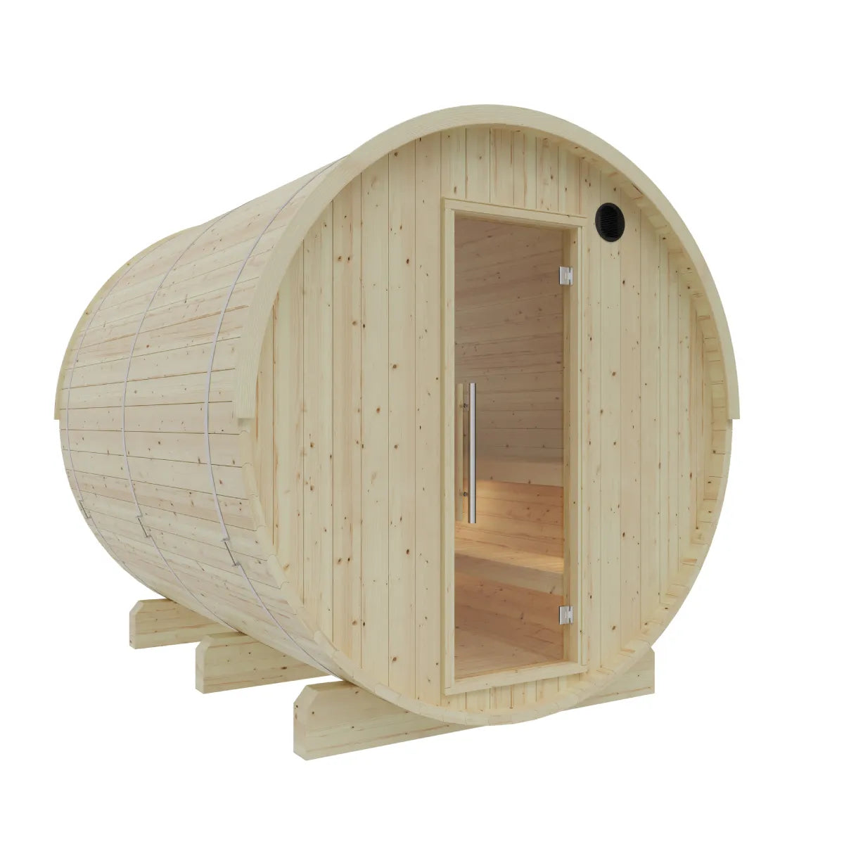 Vassa 6-Person Finnish Barrel Sauna with WiFi Heater