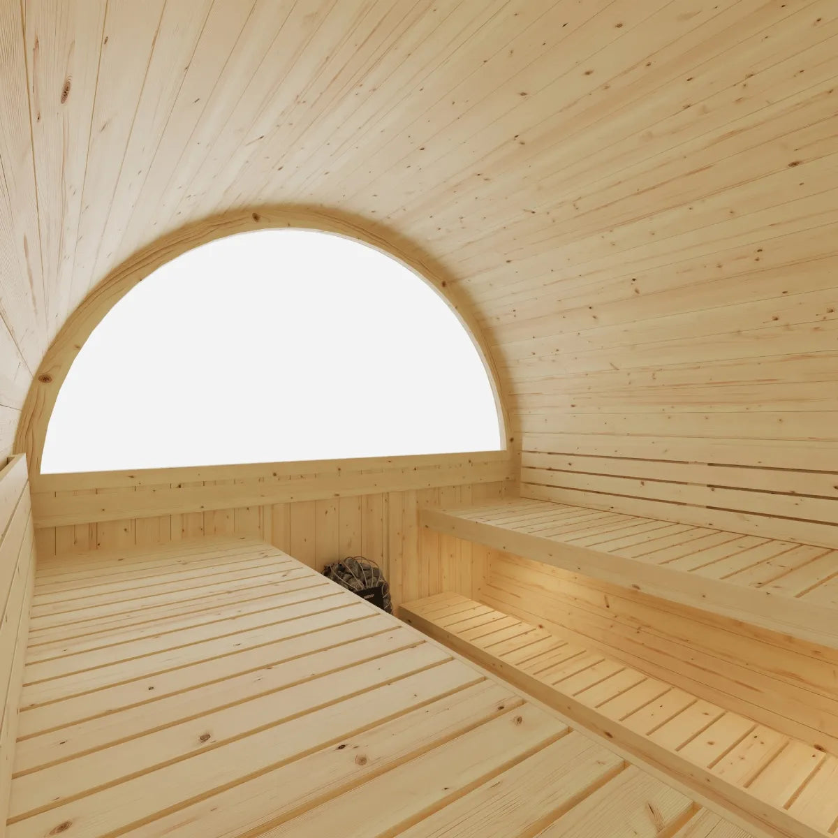 Vassa 6-Person Finnish Barrel Sauna with WiFi Heater