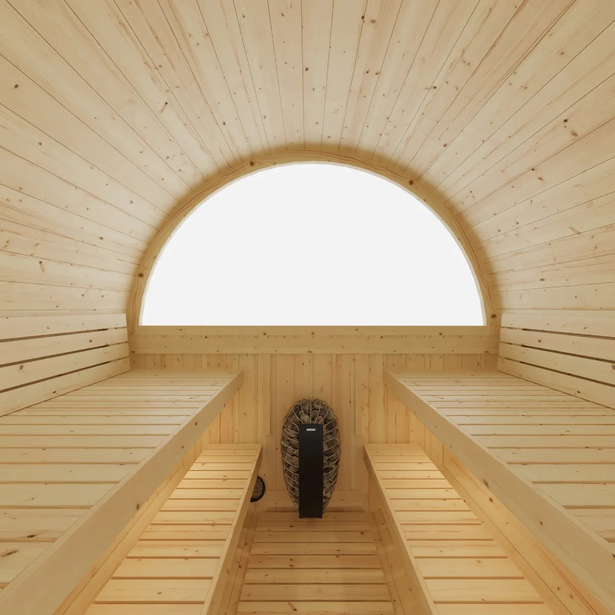 Vassa 6-Person Finnish Barrel Sauna with WiFi Heater