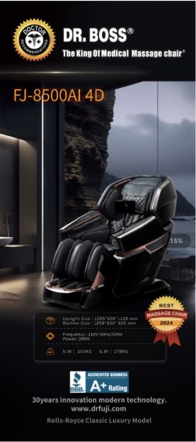Dr. Fuji FJ-8500-Plus AI-4D Rolls Royce Luxury Class Massage Chair