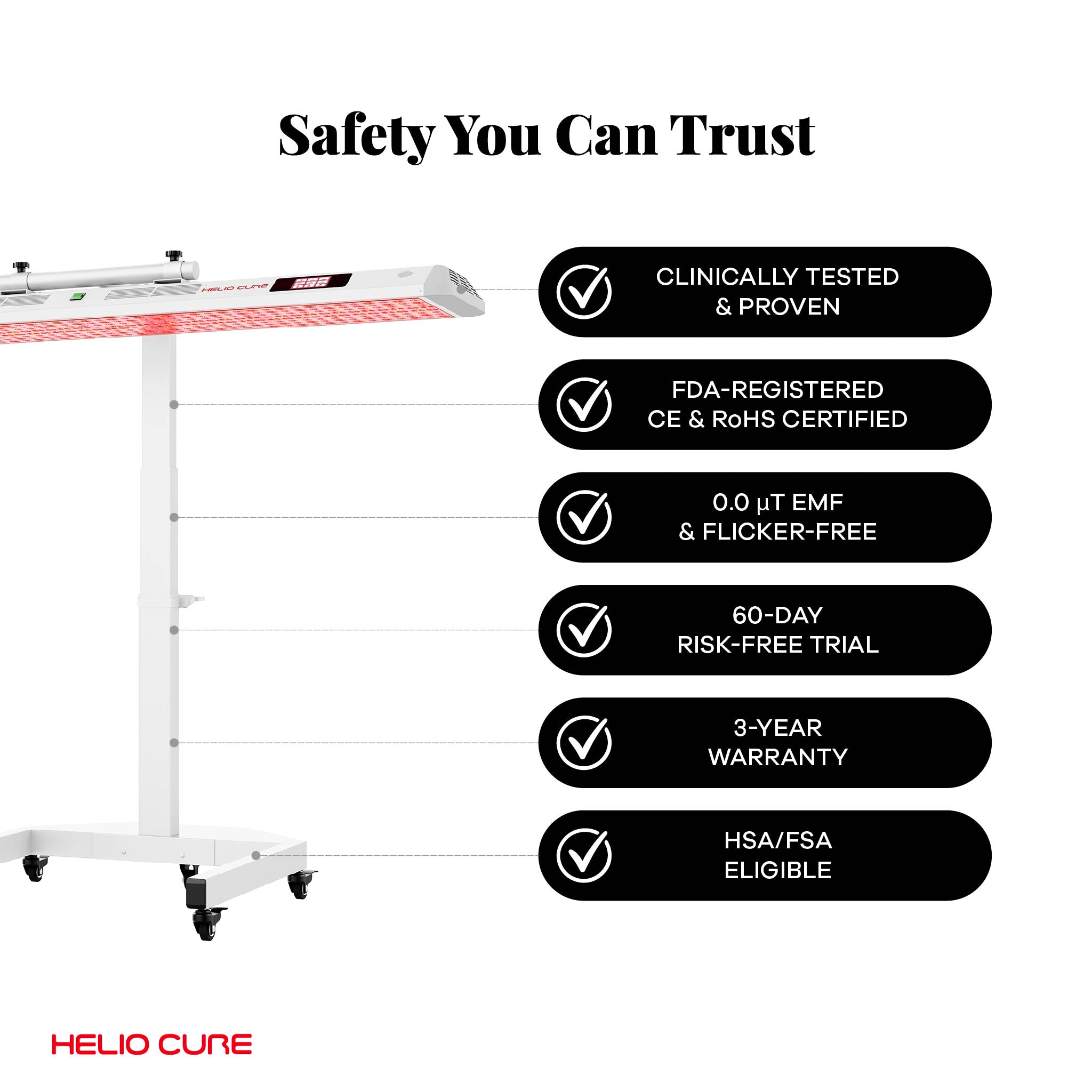 Helio Blaze Full-Body Red + Near-Infrared Panel